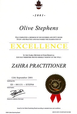 Zahra certificate